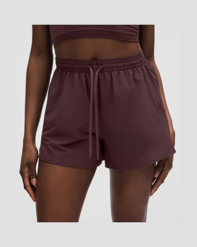 LULULEMON Pace Rival Shorts mit hohem Bund für Frauen cm – Größe in Goodnight Plum Goodnight