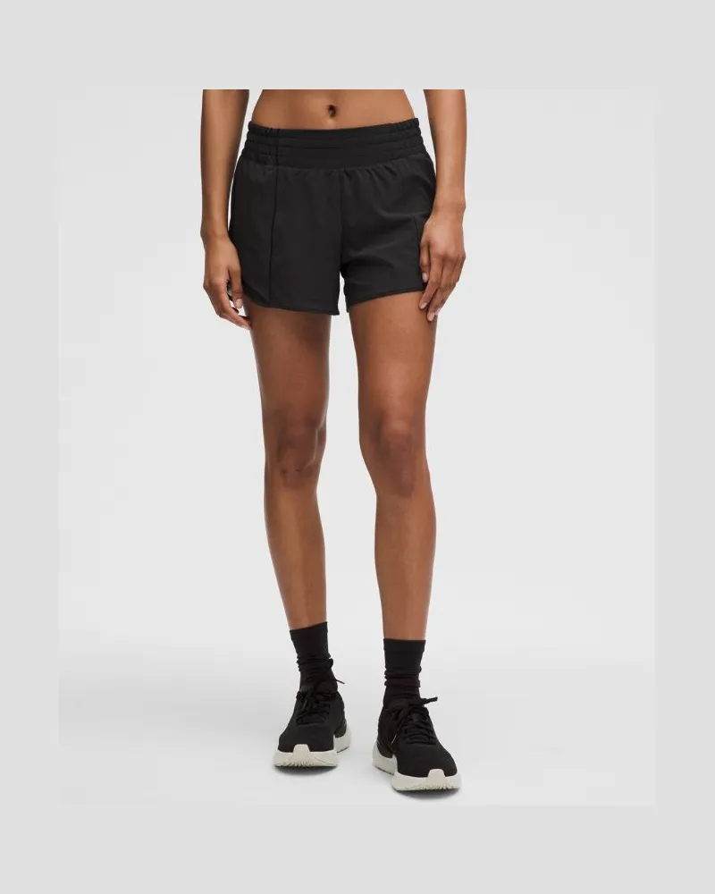 LULULEMON Hotty Hot Shorts mit hohem Bund und Liner für Frauen – 10 cm – Größe in Black Black