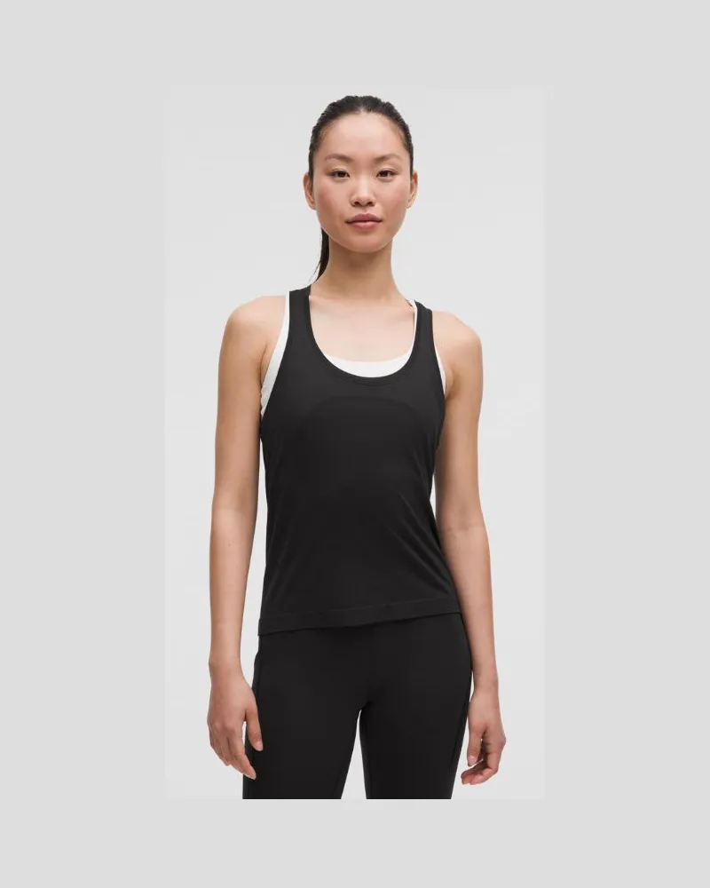 LULULEMON Swiftly Tech Tanktop mit Racerback 2.0 Taillenlänge für Frauen – Größe in Black Black