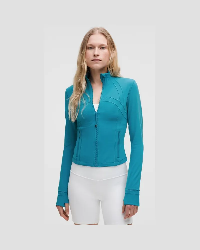 LULULEMON Define Crop-Jacke Nulu für Frauen – Größe in Hawaiian Blue Hawaiian