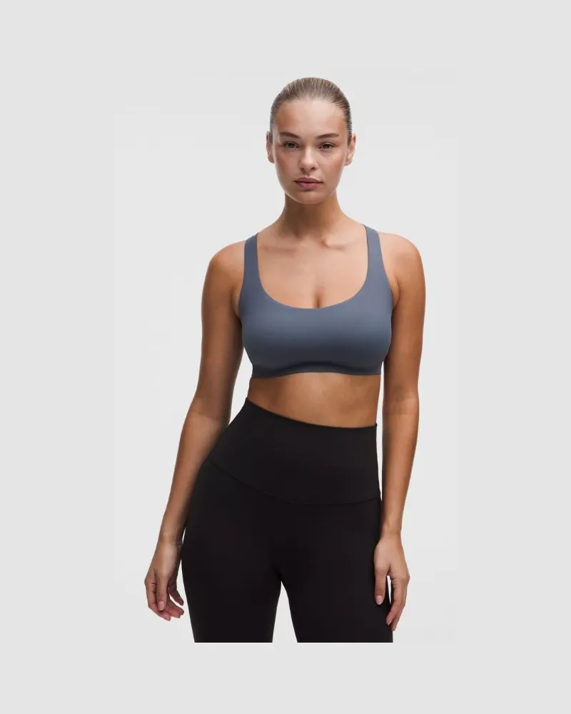 LULULEMON FlexyFlex Yoga-BH mit überkreuzten Trägern Leichter Halt für D–DD-Cups für Frauen – Größe in Dusty Diamond Dusty
