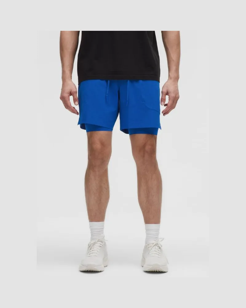 LULULEMON License to Train Shorts mit Liner für Männer – 18 cm – Größe in Galactic Cobalt Galactic