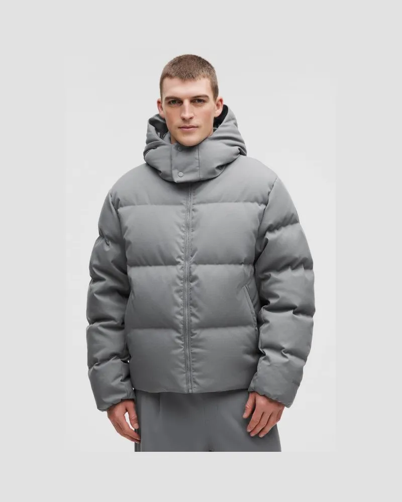 LULULEMON Always Down Puffer-Jacke Tech Canvas für Männer – Größe in Asphalt Grey Asphalt