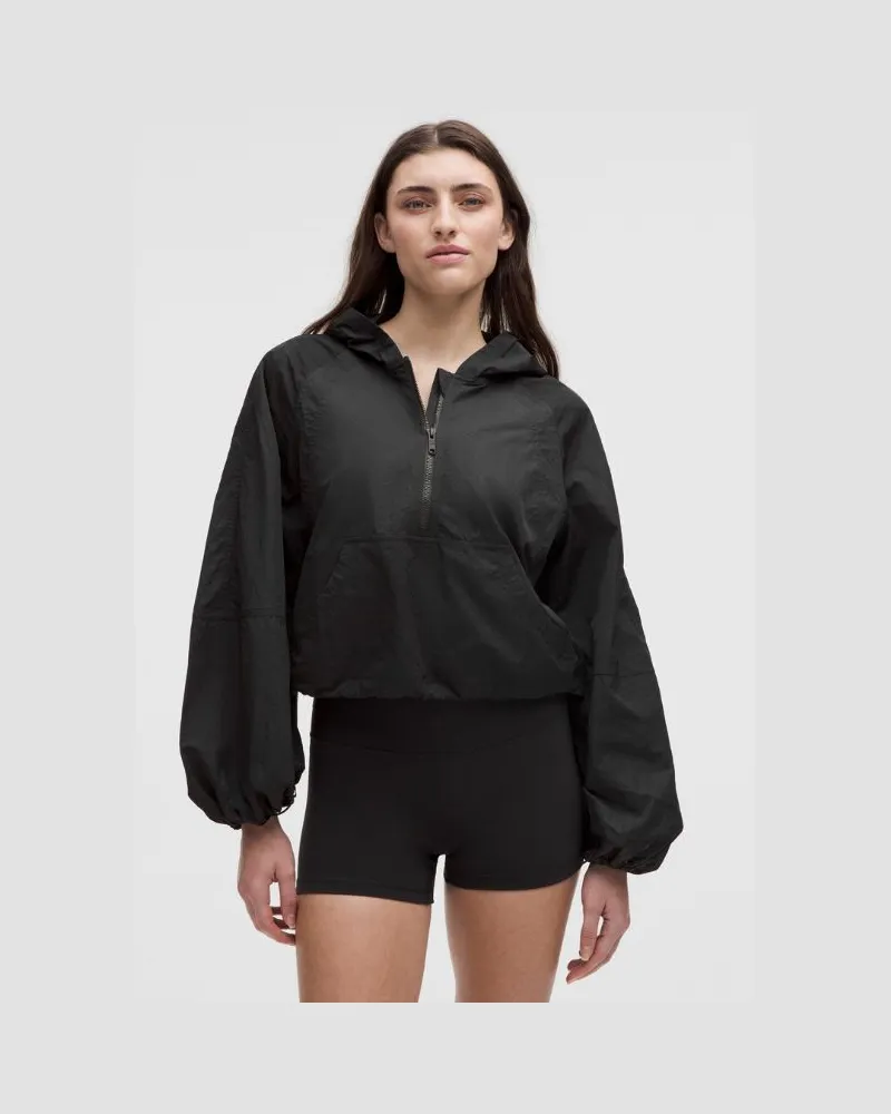LULULEMON Scuba Crop-Anorak Jacke für Frauen – Größe in Black Black