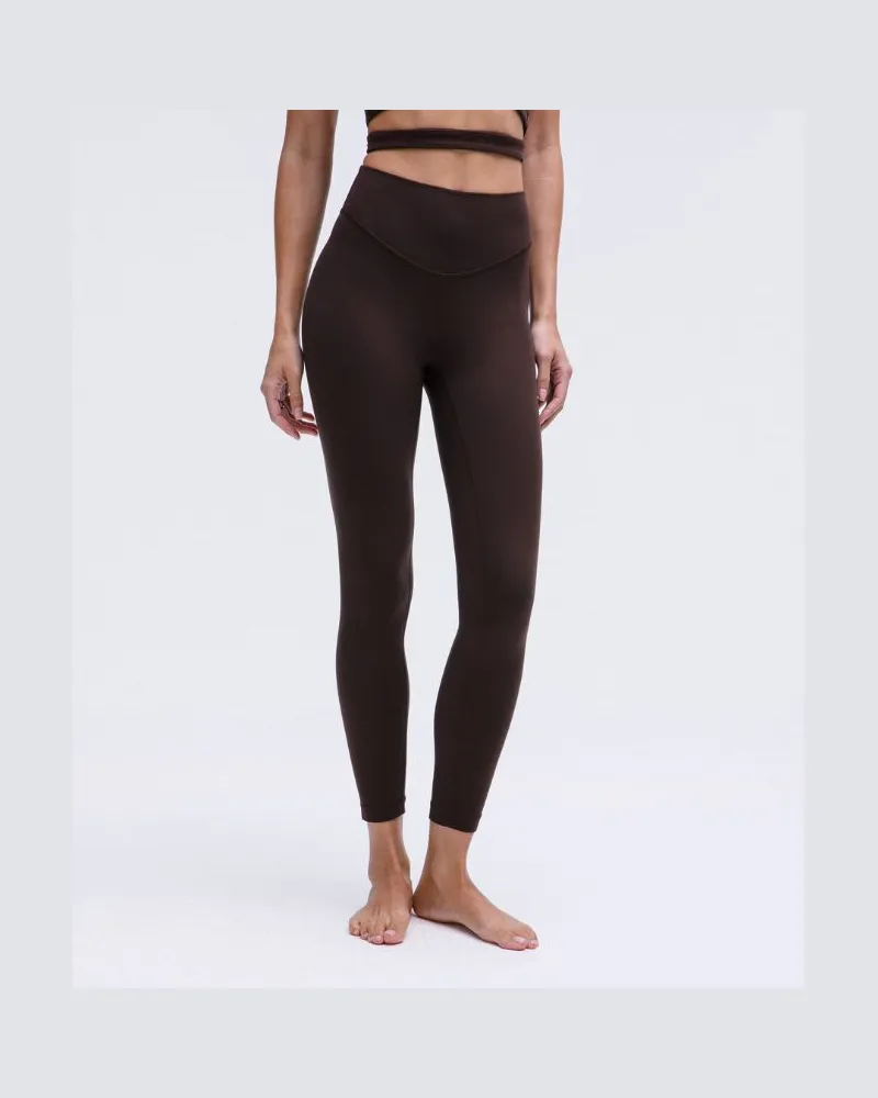 LULULEMON Wunder Under Leggings aus Nulu mit hohem Bund für Frauen – 64 cm – Größe in Espresso Espresso