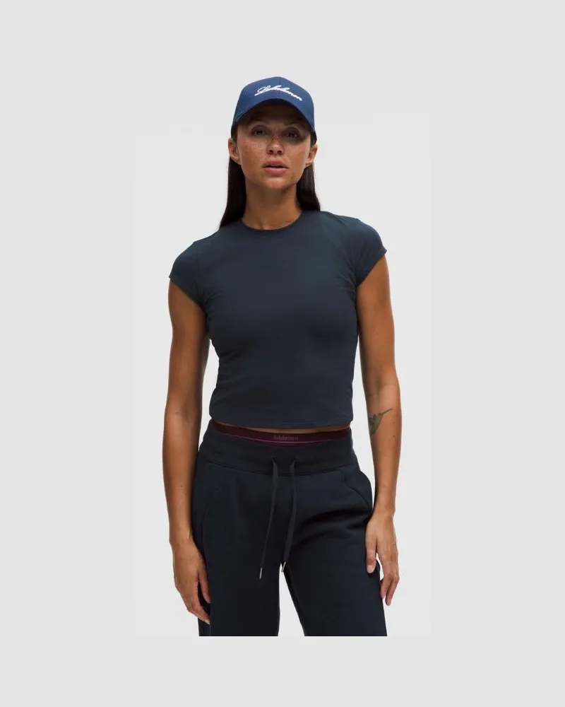 LULULEMON Baby Tee aus Bio- für Frauen – Größe in True Navy True