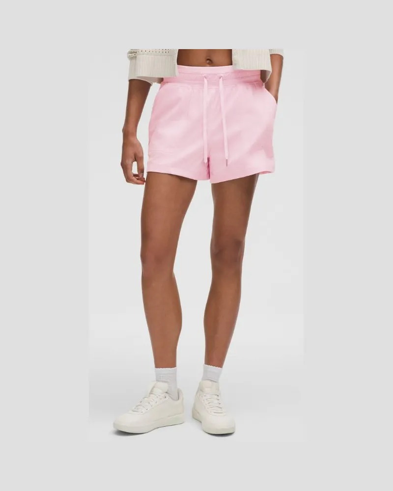 LULULEMON Dance Studio Shorts mit hohem Bund für Frauen – 9 cm – Größe in Pink Organza Pink
