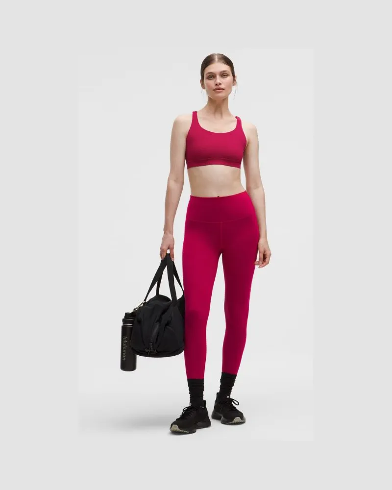 LULULEMON Wunder Train Leggings mit hohem Bund für Frauen – 64 cm – Größe in Berry Rumble Berry
