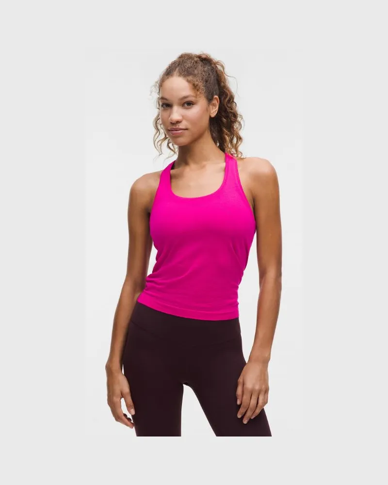 LULULEMON Swiftly Tech Tanktop mit Racerback 2.0 Taillenlänge für Frauen – Größe in Jewelled Magenta Jewelled