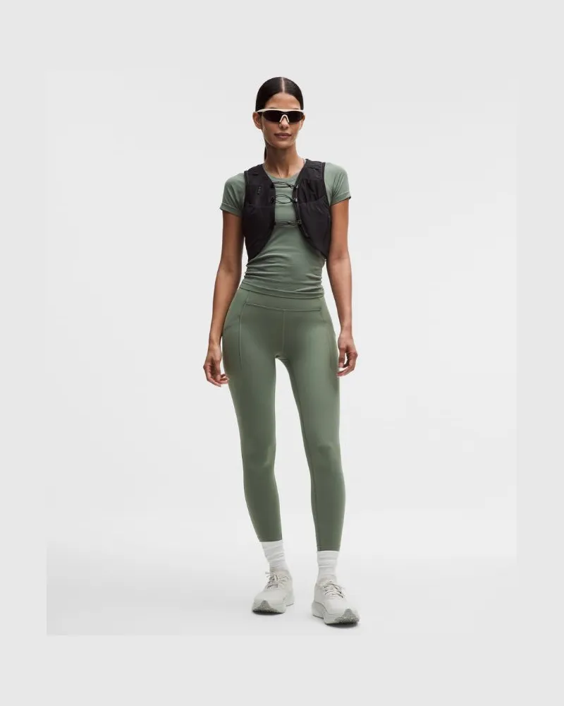 LULULEMON Swift Speed Leggings mit hohem Bund für Frauen – 64 cm – Größe in Willow Leaf Willow