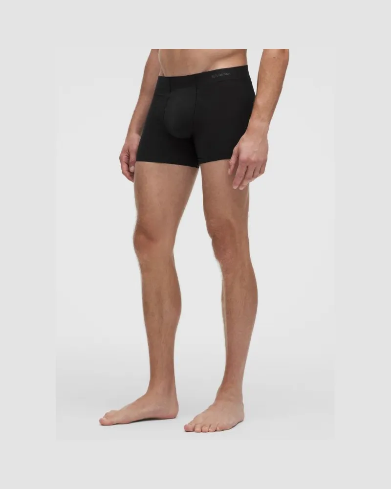 LULULEMON Sport-Boxer aus strukturiertem Mesh für Männer – 11 cm – Größe in Schwarz Schwarz