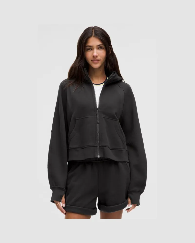 LULULEMON Scuba Oversized-Hoodie mit Reißverschluss für Frauen – Größe in Black Black