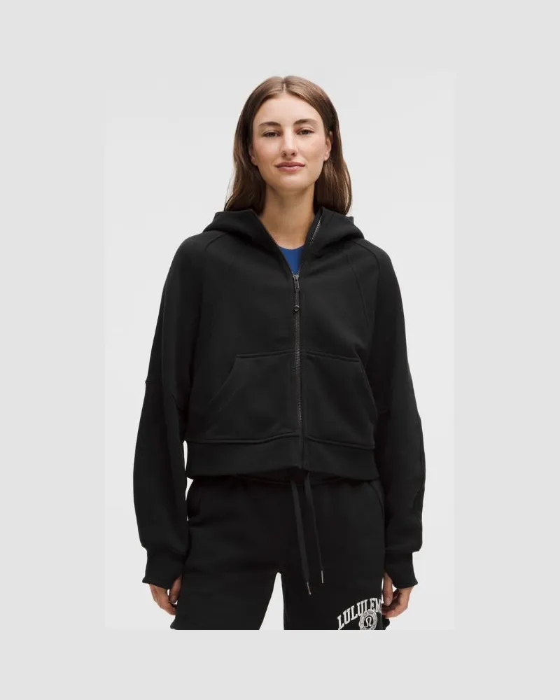 LULULEMON Scuba Oversized-Hoodie mit Reißverschluss für Frauen – Größe in Black Black