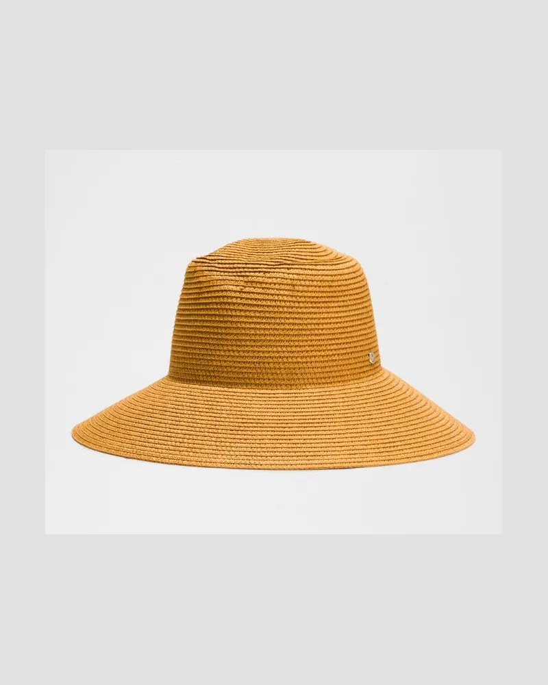 LULULEMON Papierstroh-Hut mit herausnehmbarem Schweißband – Khaki – Größe Spiced
