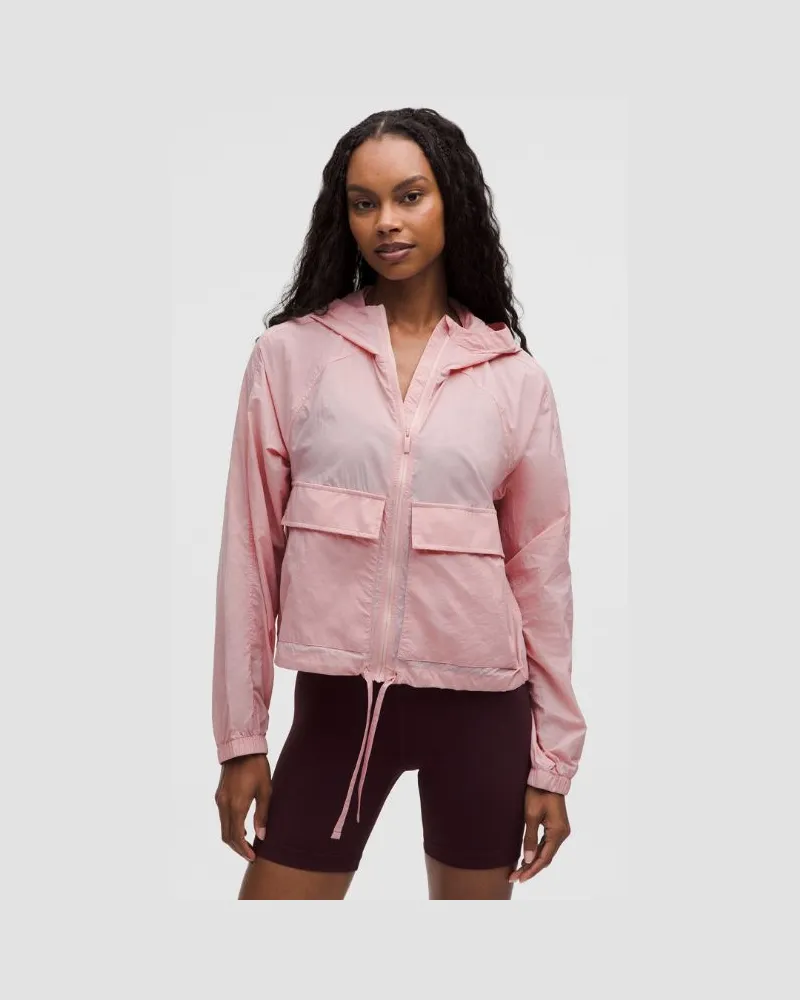 LULULEMON Hood-Lite Jacke im Relaxed Fit für Frauen – Größe in Pink Haze Pink