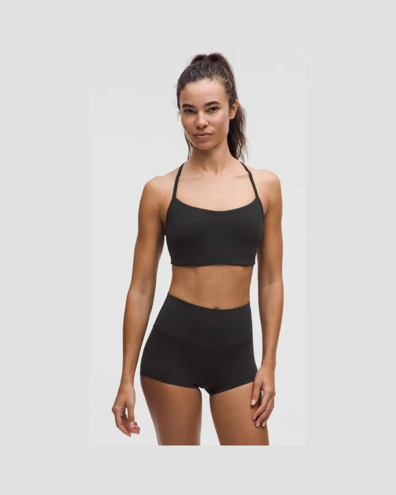 LULULEMON Flow Y BH Leichter Halt für C/D-Cups Evolve für Frauen – Größe in Black Black