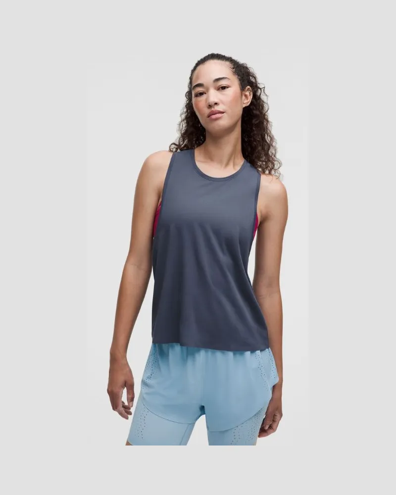 LULULEMON Fast and Free Singlet für Frauen – Größe in Dusty Diamond Dusty