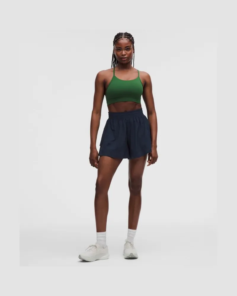 LULULEMON Shake It Out Laufshorts mit hohem Bund für Frauen – 10 cm – Größe in True Navy True
