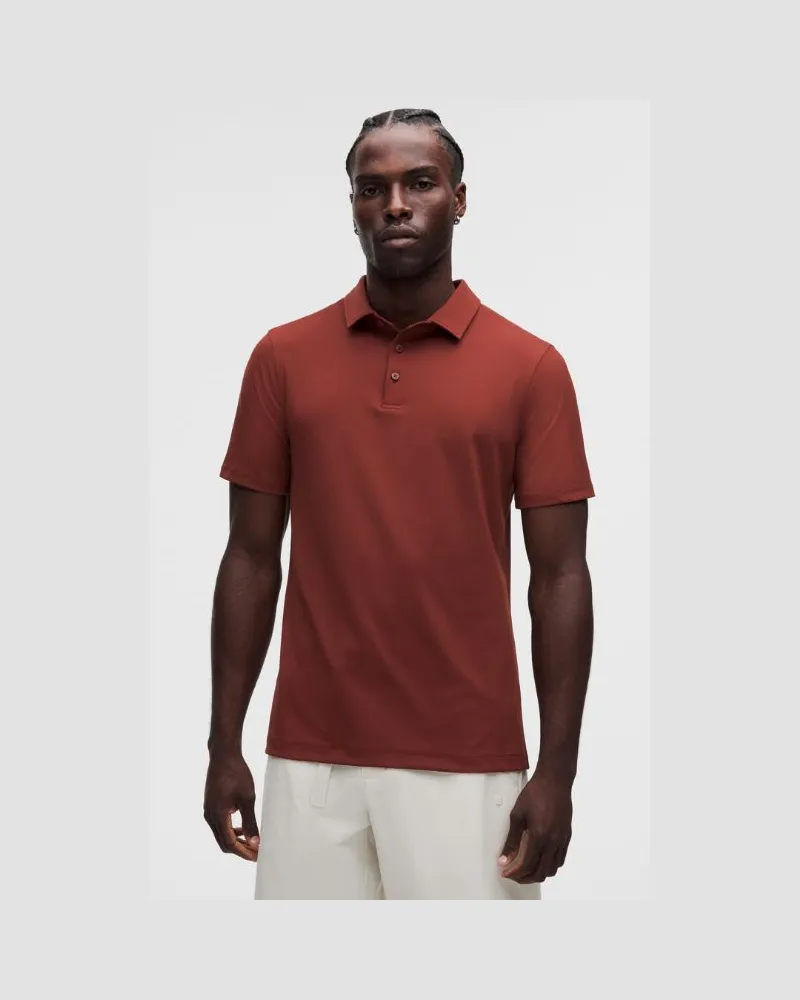 LULULEMON ShowZero Poloshirt für Männer – Größe in Cranberry Charm Cranberry