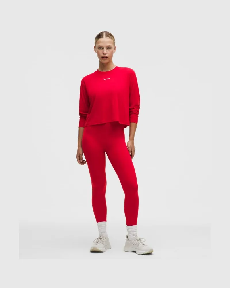 LULULEMON Wunder Train No Line High-Rise Leggings 25" für Frauen – Neon – Größe Oxford