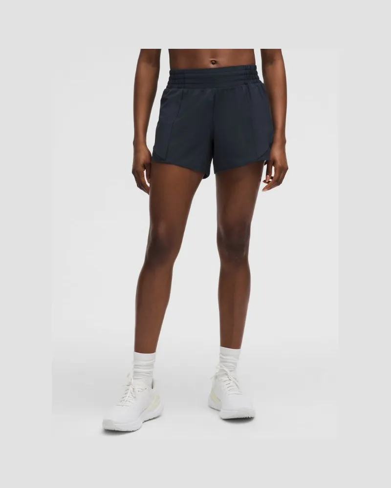 LULULEMON Hotty Hot Shorts mit hohem Bund und Liner für Frauen – 10 cm – Größe in True Navy True