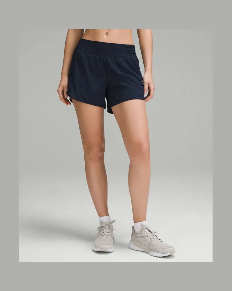 LULULEMON Hotty Hot Shorts mit hohem Bund und Liner für Frauen – 10 cm – Größe in True Navy True