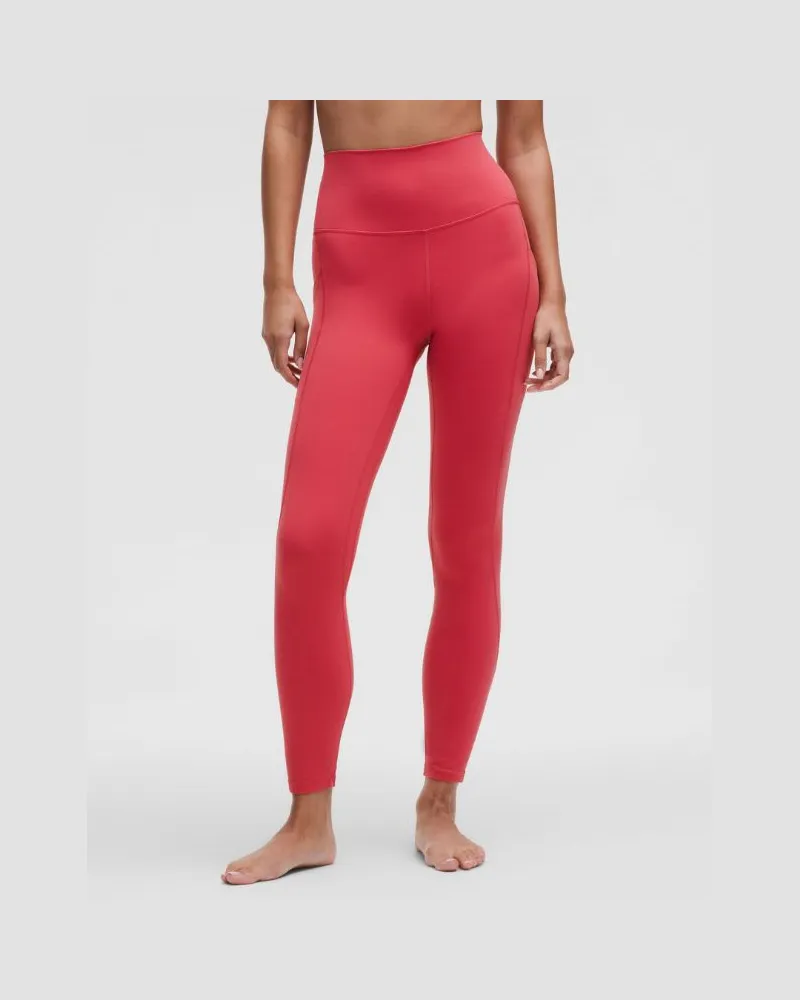 LULULEMON Align Hose mit hohem Bund und Taschen für Frauen – 64 cm – Größe in Desert Red Desert