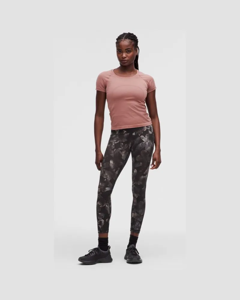 LULULEMON Wunder Train No Line High-Rise Leggings 25" für Frauen – Größe in Moonlight Floral Multi Moonlight