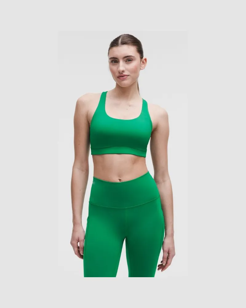 LULULEMON Energy BH mit mittlerem Halt für B–D-Cups Evolve für Frauen – Größe in Raceway Green Raceway