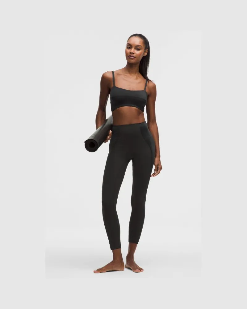 LULULEMON Align No Line Hose mit hohem Bund Satin für Frauen – 64 cm – Größe in Black Black