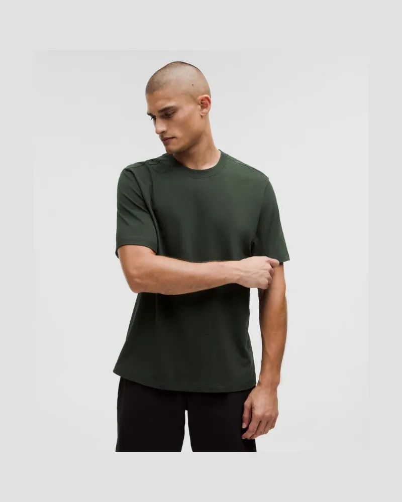 LULULEMON Zeroed In Kurzarmshirt für Männer – Größe in Blackened Pine Blackened
