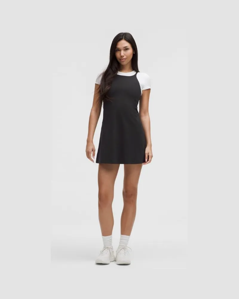 LULULEMON Align Hochgeschlossenes Kleid Leichter Halt für A/B-Cups für Frauen – Größe in Black Black