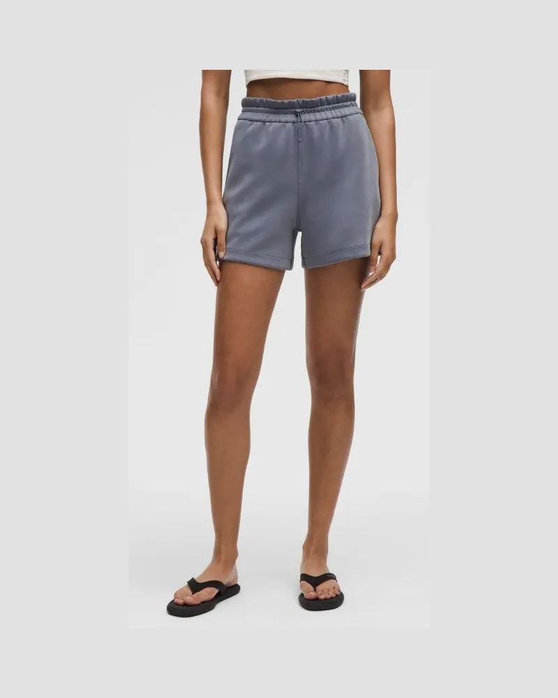 LULULEMON Softstreme Shorts mit hohem Bund für Frauen – 10 cm – Größe in Solar Grey Solar
