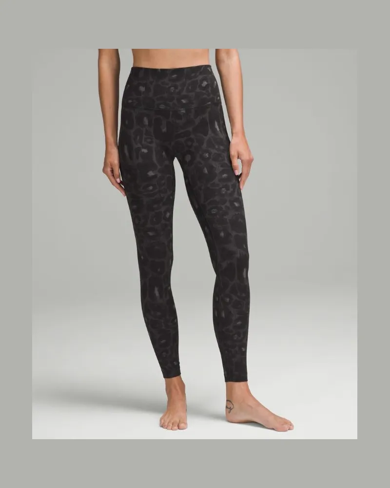 LULULEMON Align Leggings mit hohem Bund für Frauen – 71 cm – Größe in Spray Leopard Black Multi Spray