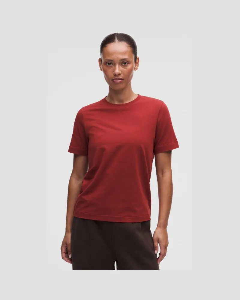 LULULEMON The Classic Jersey-T-Shirt für Frauen – Größe in Rocket Red Rocket