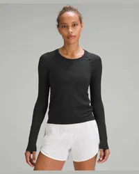 LULULEMON Swiftly Tech Langarmshirt Taillenlänge Black