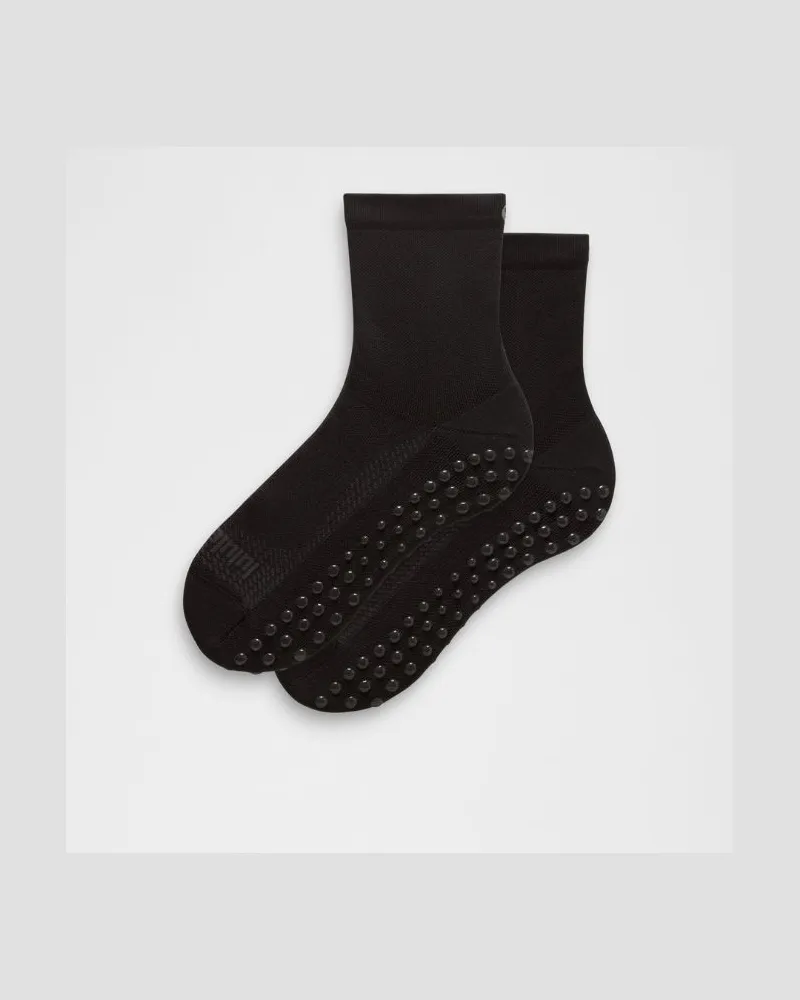 LULULEMON Find Your Balance Unisex Quarter-Socken mit Noppen – Größe in Black Black