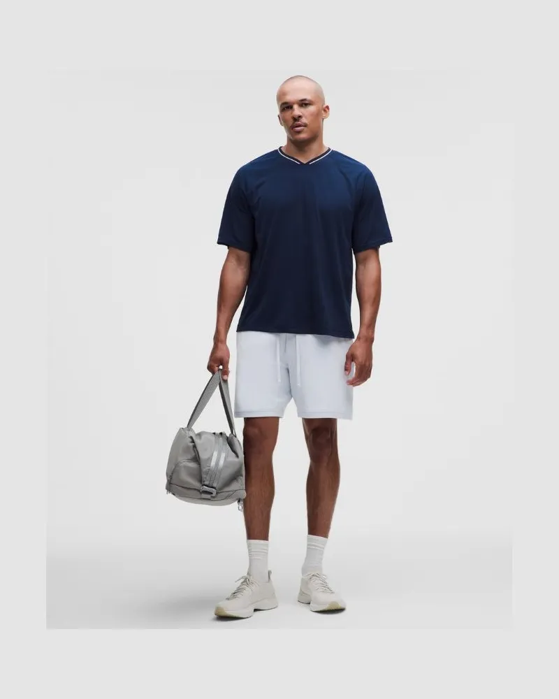 LULULEMON Pique Performer Shorts im Relaxed Fit für Männer – 18 cm – Größe in Starch Blue Starch