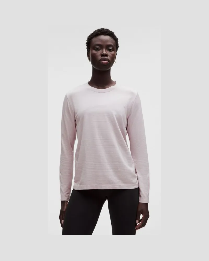LULULEMON Swiftly Relaxed Langarmshirt e Passform für Frauen – Größe in Icy Taupe Icy