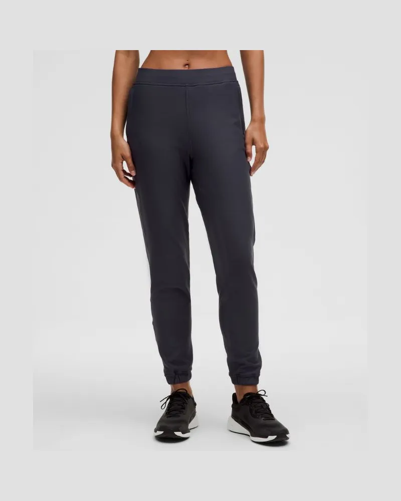 LULULEMON Adapted State -Jogginghose mit hohem Bund Volle Länge für Frauen – Größe in Black Night Black