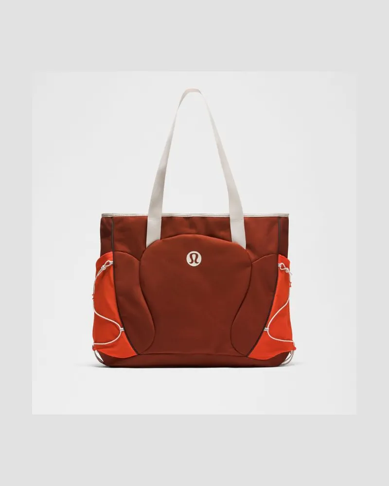 LULULEMON Scuba Tote-Bag 19 Paracord – Größe in Cranberry Charm/Cherry Ember/Light Ivory Cranberry