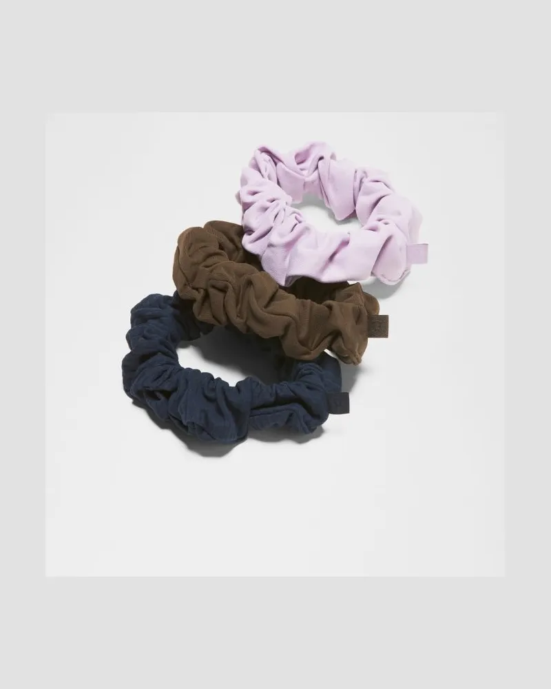 LULULEMON Uplifting Scrunchies 3er-Pack in Lilac Play/Walnut Crunch/True Navy Lilac