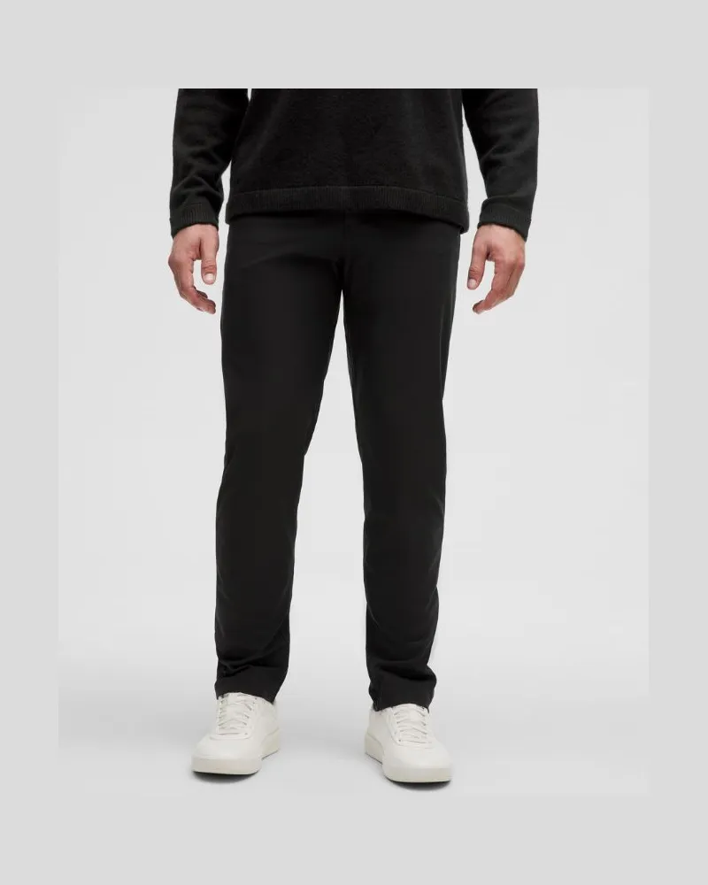 LULULEMON ABC Hose im Classic Fit mit 5 Taschen Warpstreme für Männer – 76 cm – Größe in Black Black