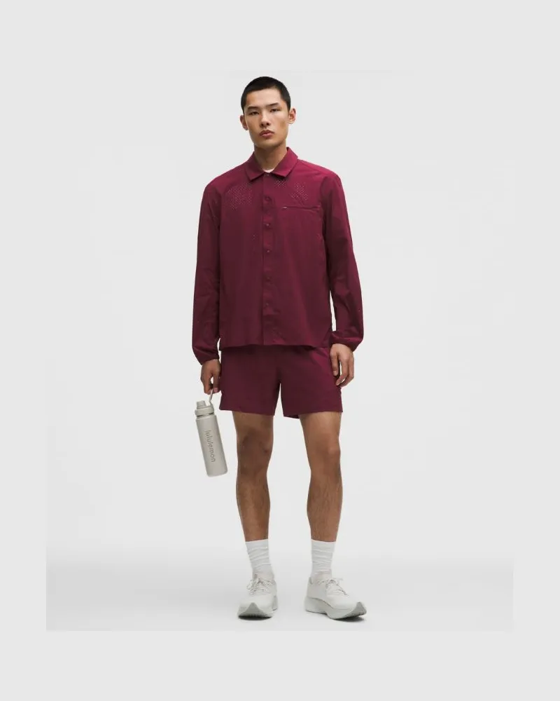 LULULEMON Pace Breaker Shorts mit Liner für Männer – 13 cm – Größe in Burgundy Bay Burgundy