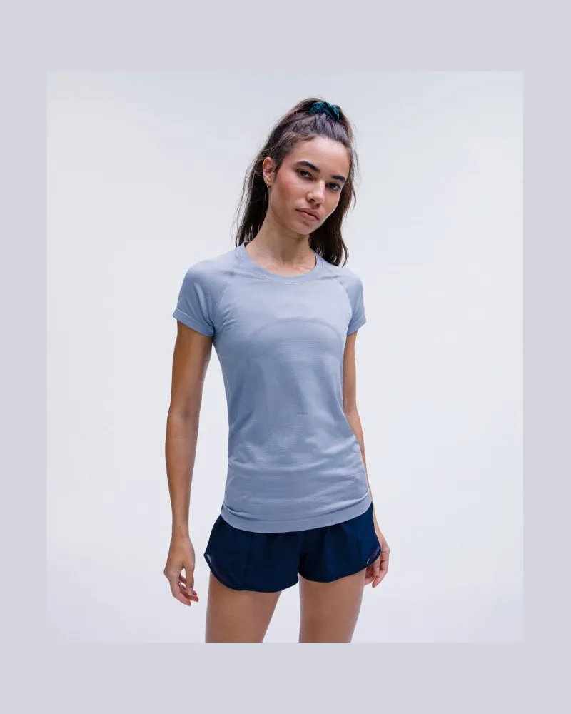 LULULEMON Swiftly Tech Kurzarmshirt Hüftlänge Blue