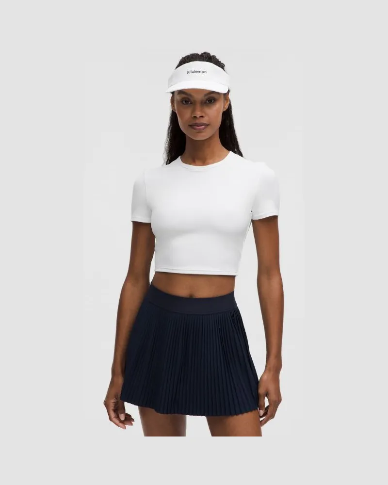 LULULEMON Crop-T-Shirt im Tight Fit mit integriertem BH Leichter Halt für B/C-Cups für Frauen – Größe in White White