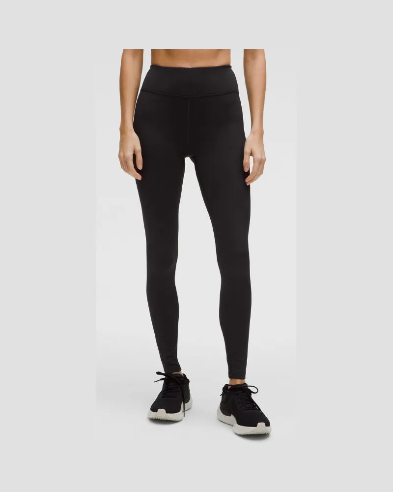 LULULEMON Thermo-Laufleggings mit hohem Bund für Frauen – 71 cm – Größe in Black Black