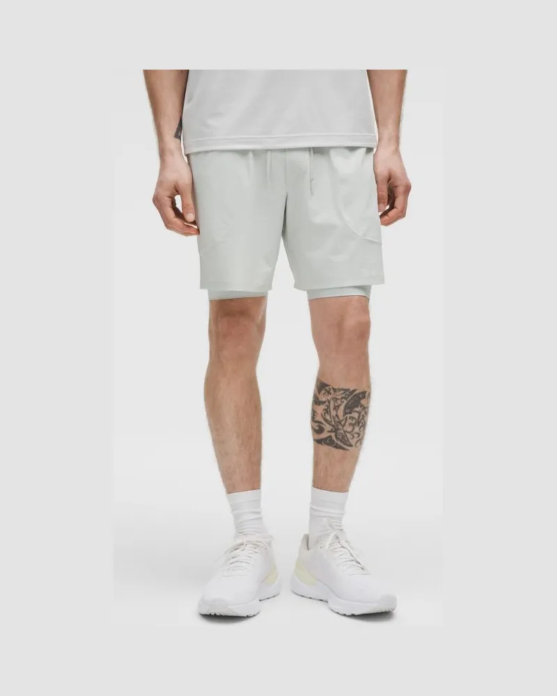 LULULEMON License to Train Shorts mit Liner für Männer – 18 cm – Größe in Vapor Vapor