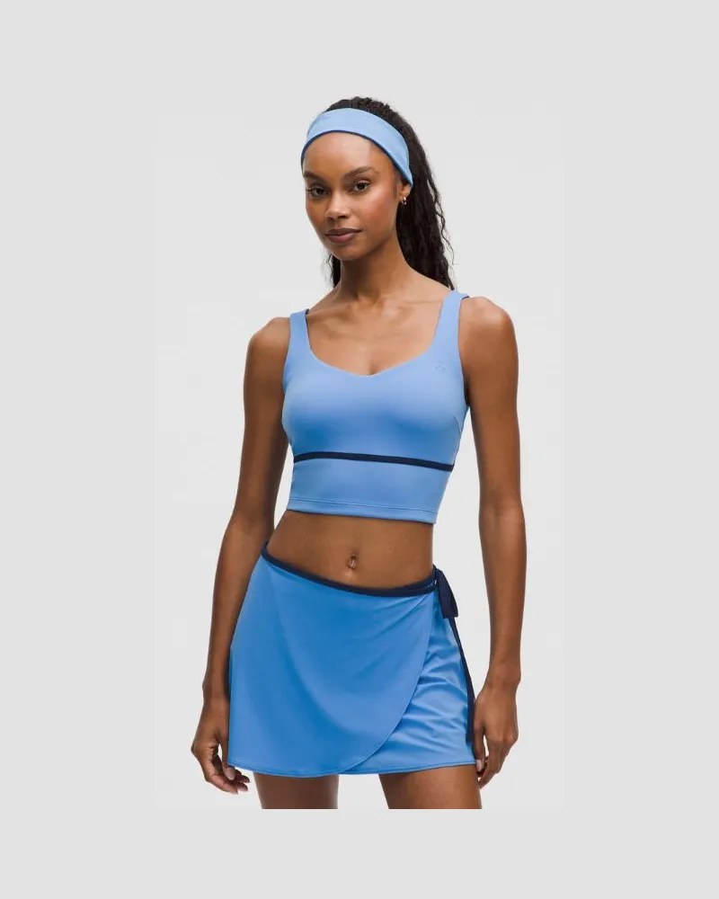 LULULEMON Thin-Strap Tennis Tank Top Medium Support, B/C Cup für Frauen – Größe in Pool Party/Club Blue Pool