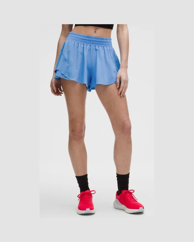LULULEMON Shake It Out Lauf-Shorts mit hohem Bund für Frauen – 6 cm – Größe in Pool Party Pool